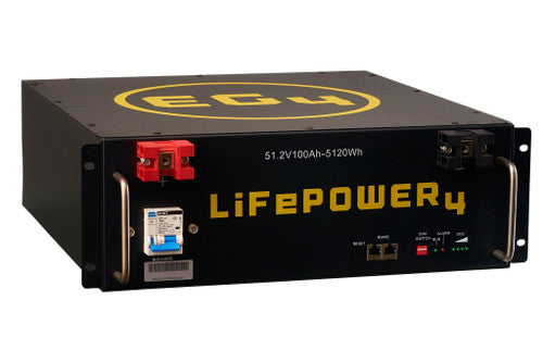 EG4 - LiFePower -48V | Server Rack/Rack Mount Lithium Battery 51.2V (48V) 5.12kW with 200A internal BMS