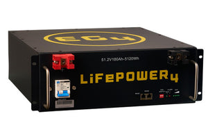 EG4 - LiFePower -48V | Server Rack/Rack Mount Lithium Battery 51.2V (48V) 5.12kW with 200A internal BMS
