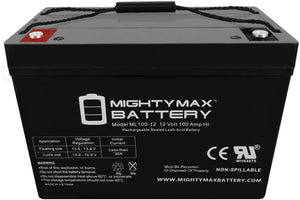 Mighty Max Solar Battery 12V-100Ah