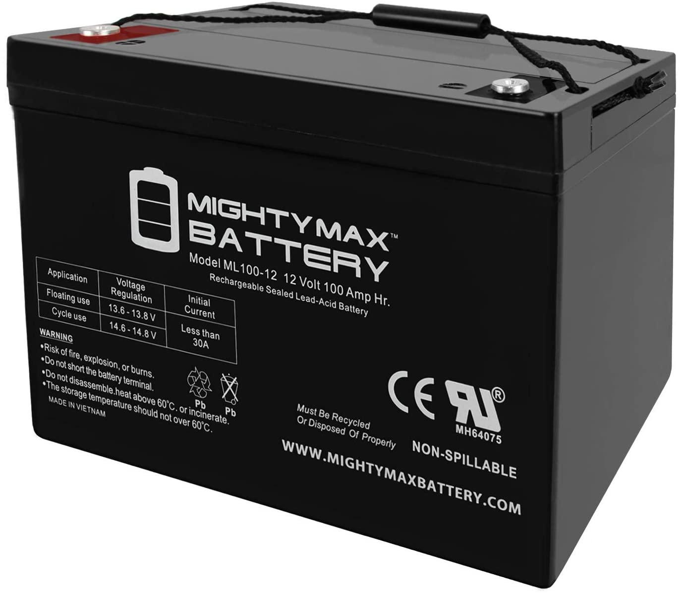 Mighty Max Solar Battery 12V-100Ah