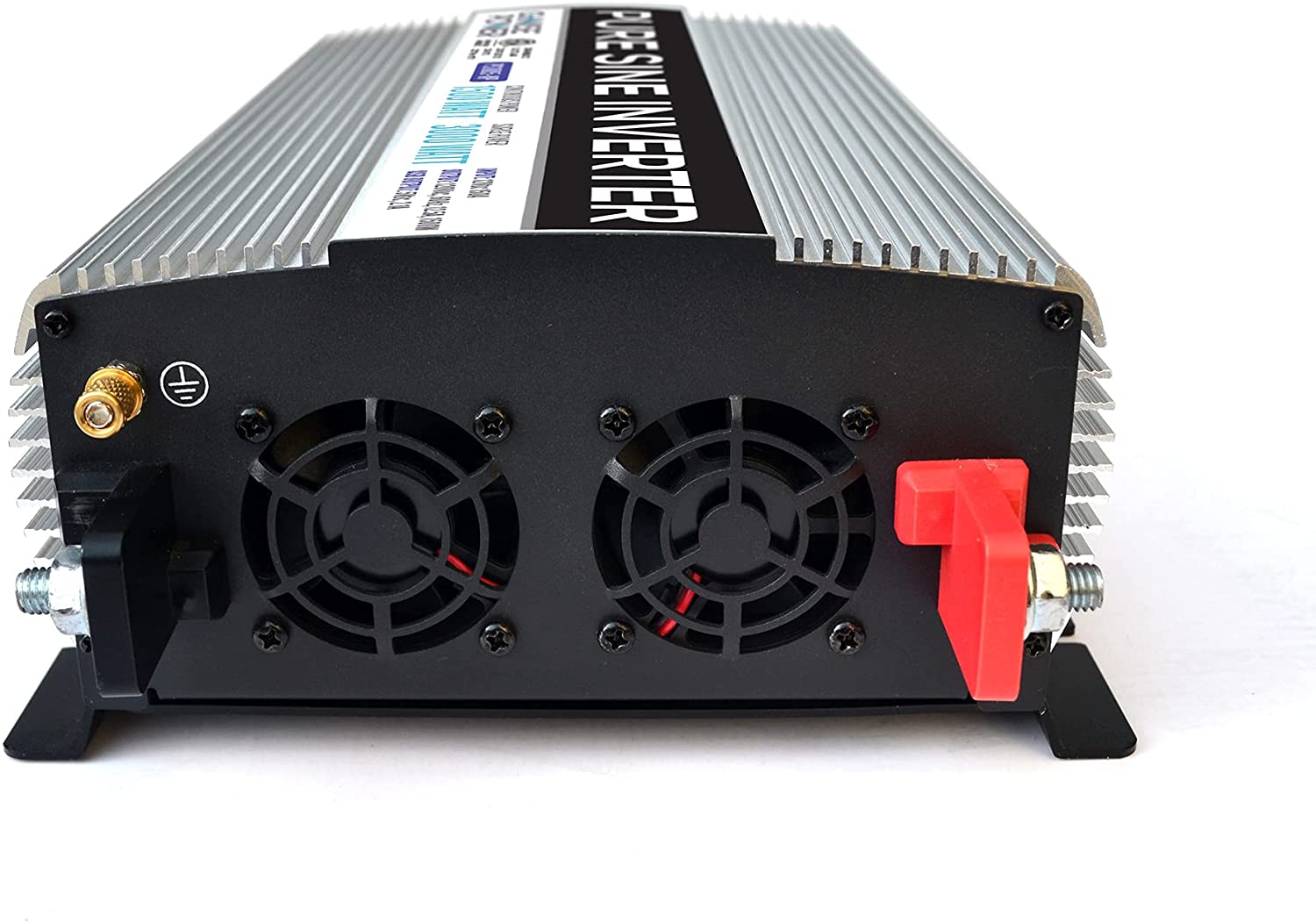 GoWISE Power | 1500/3000 Watt Pure Sine Wave Inverter 12V DC to 120V AC with 2 AC Outlets + 1 5V USB Port and 2 Clamp Cables (1200W Peak) PS1005