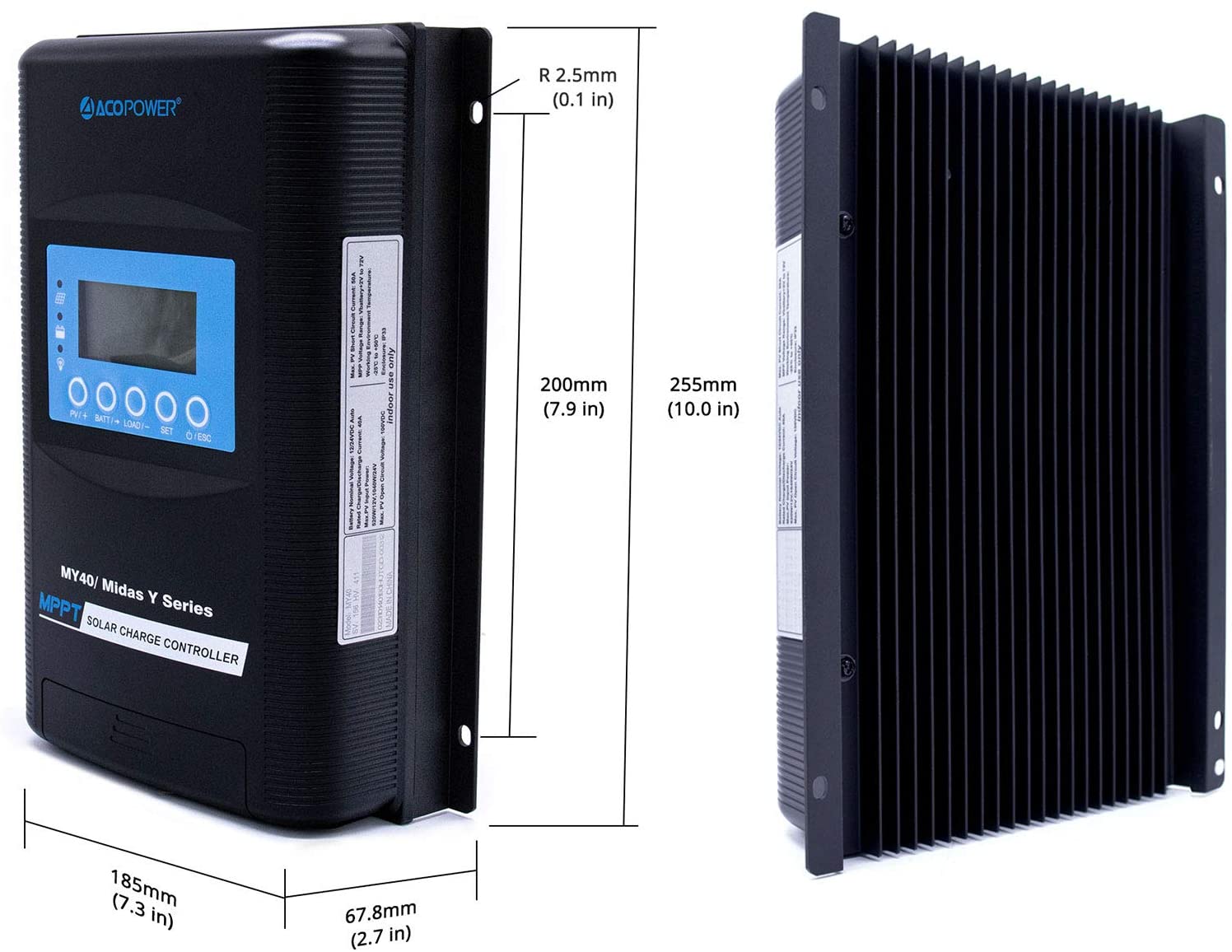 ACOPOWER 40A MPPT Solar Charge Ctroller