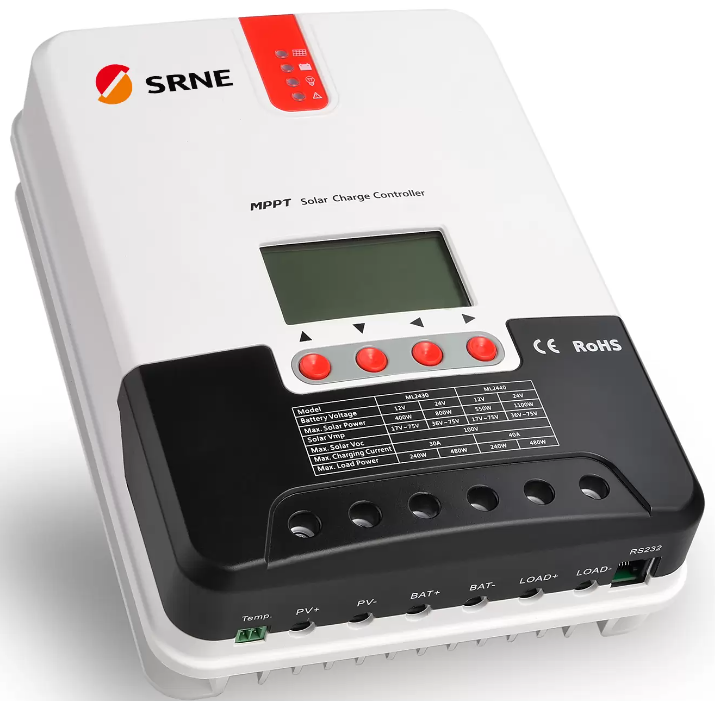 SRNE 30A MPPT Solar Charge Controller 12V/24V