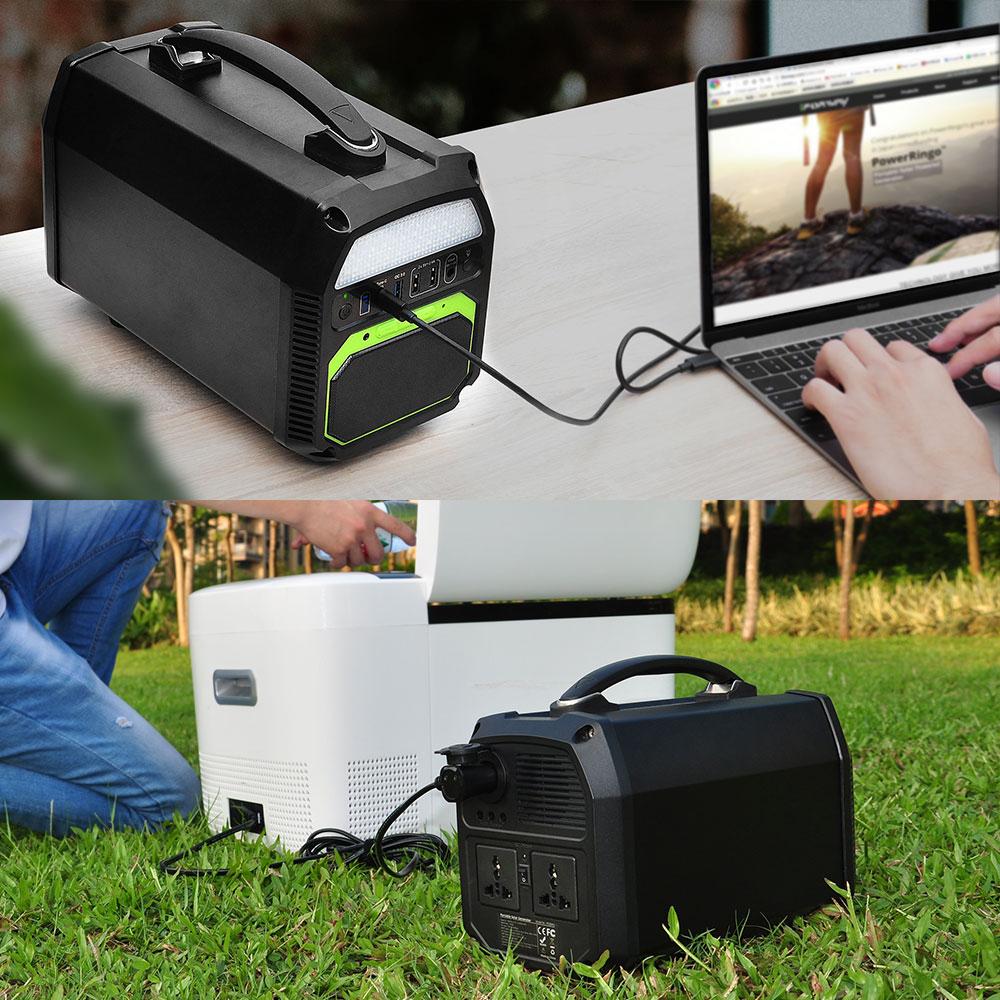 ACOPOWER 462Wh/500W Portable Solar Generator, the ONLY Power Station with Buletooth Spearker in the Market (New Arrival 2020)