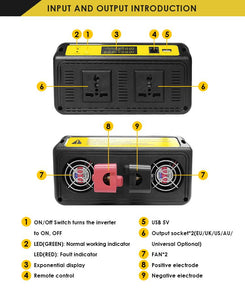 ACOPower | 1500 Watt Pure Sine Wave Inverter12VDC to 120VAC