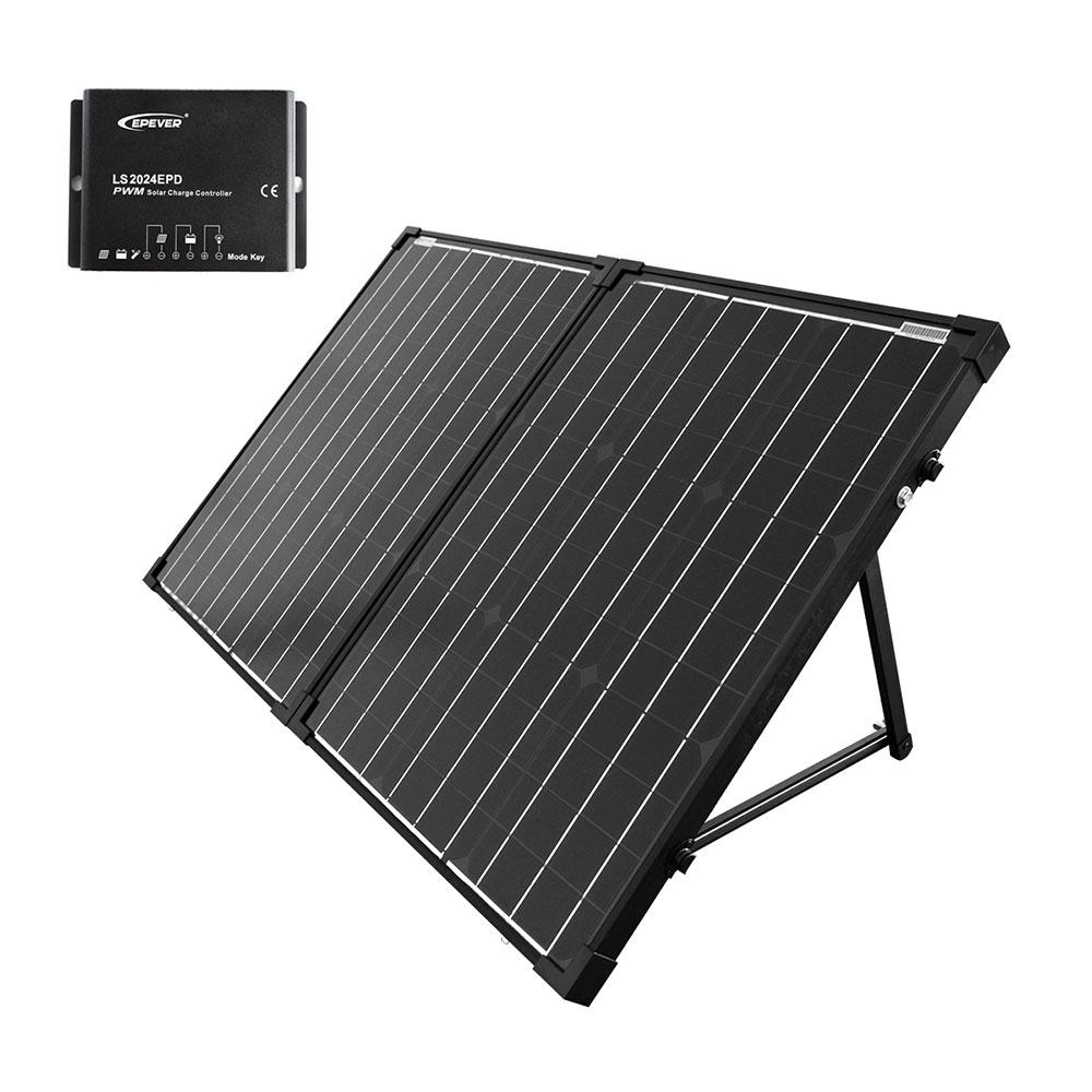 ACOPOWER PTK 100W Portable Solar Panel Kit Briefcase, with 20A Waterproof Charge Controller