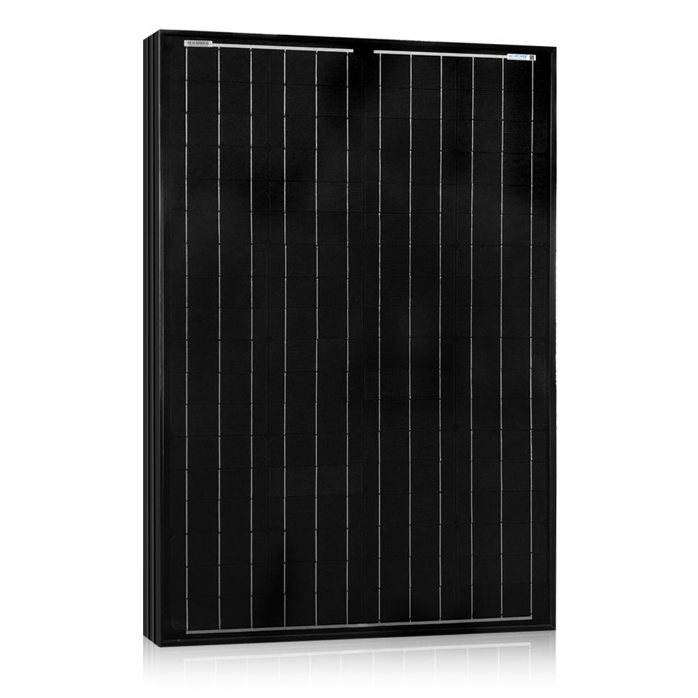 100 WATT, 12 VOLT MONOCRYSTALLINE (BLACK) SOLAR PANEL (DC)