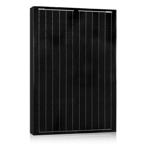 100 WATT, 12 VOLT MONOCRYSTALLINE (BLACK) SOLAR PANEL (DC)