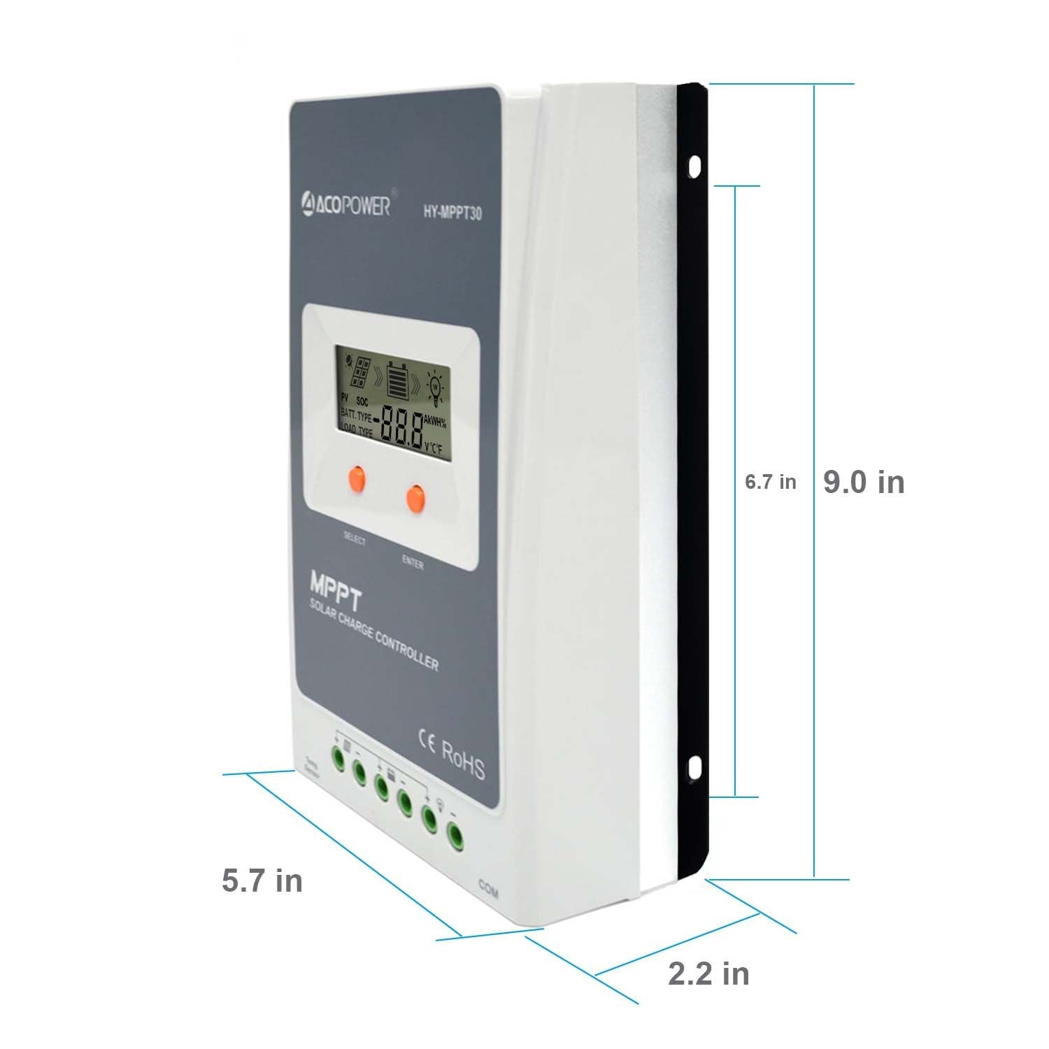 EPEVER 30A MPPT Solar Charge Controller 12V/24V