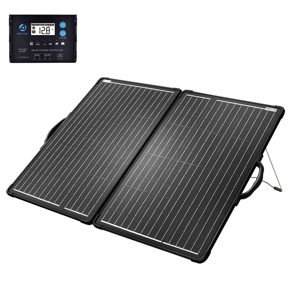 ACOPOWER PLK 120W Portable Solar Panel Kit Lightweight Briefcase