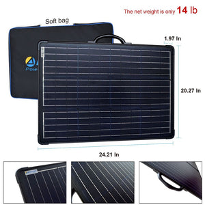 ACOPOWER PLK 120W Portable Solar Panel Kit Lightweight Briefcase
