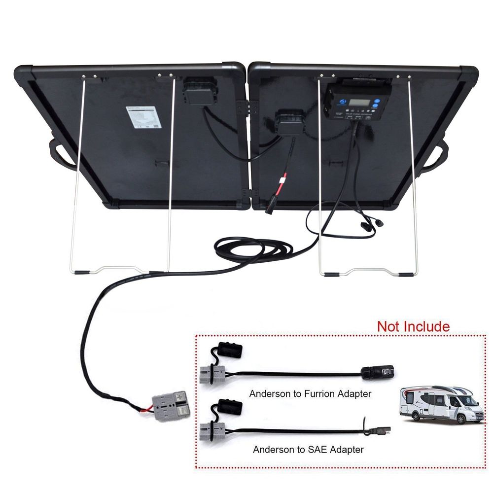 ACOPOWER PLK 120W Portable Solar Panel Kit Lightweight Briefcase