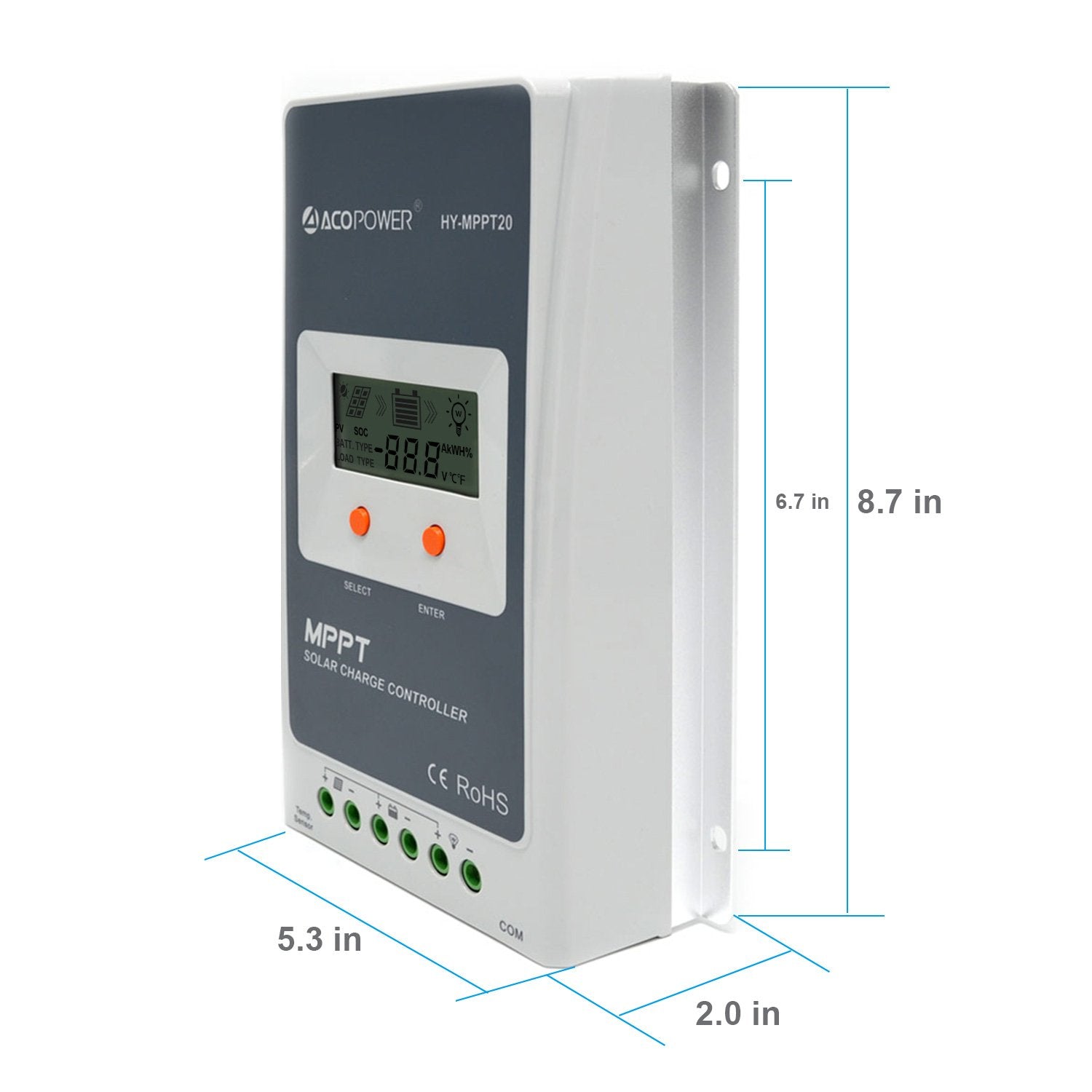 20A MPPT Solar Charge Controller by EPEver