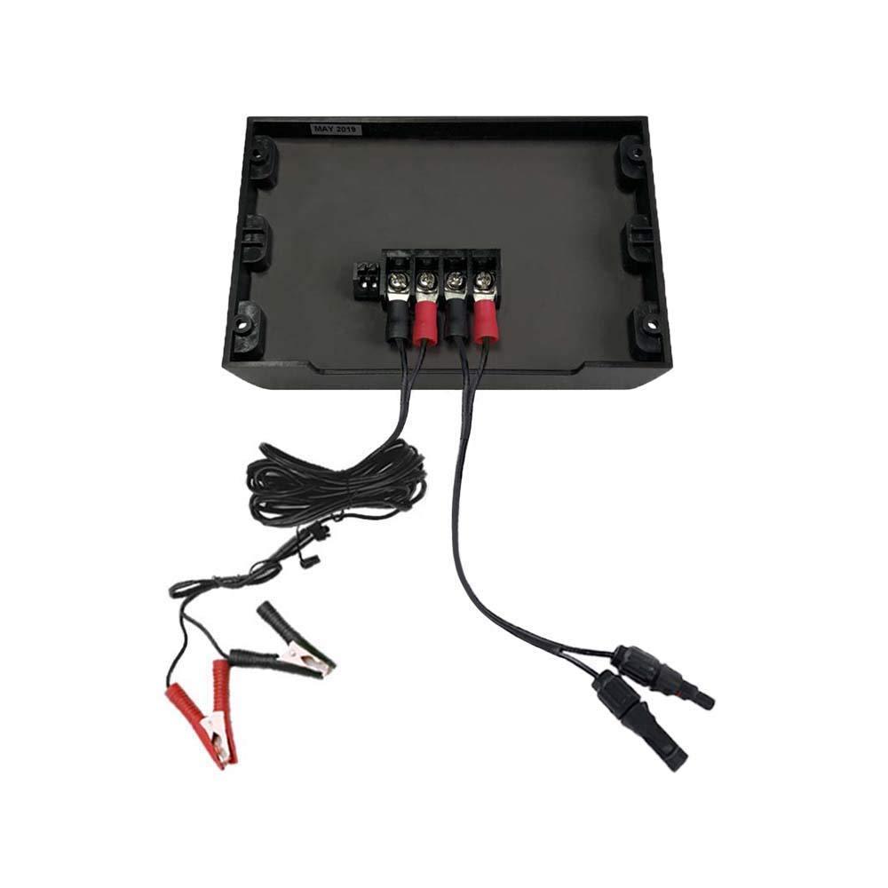 ACOPOWER Waterproof ProteusX 20A PWM Solar Charge Controller with Alligator Clips and MC4 Connectors