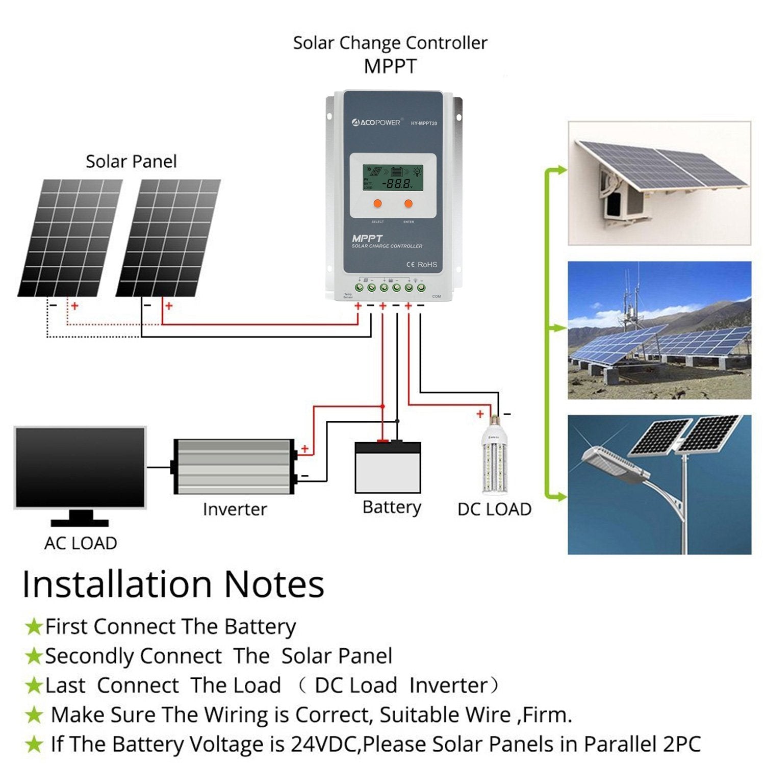 20A MPPT Solar Charge Controller by EPEver