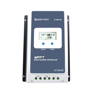 ACOPOWER 40A MPPT Solar Charge Controller with Remote Meter MT-50