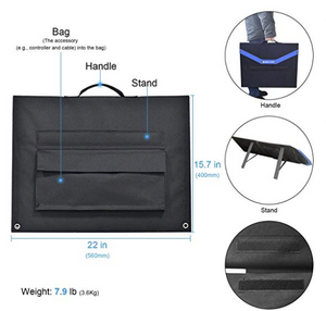 ACOPOWER LTK 105W Foldable Solar Panel Kit Suitcase