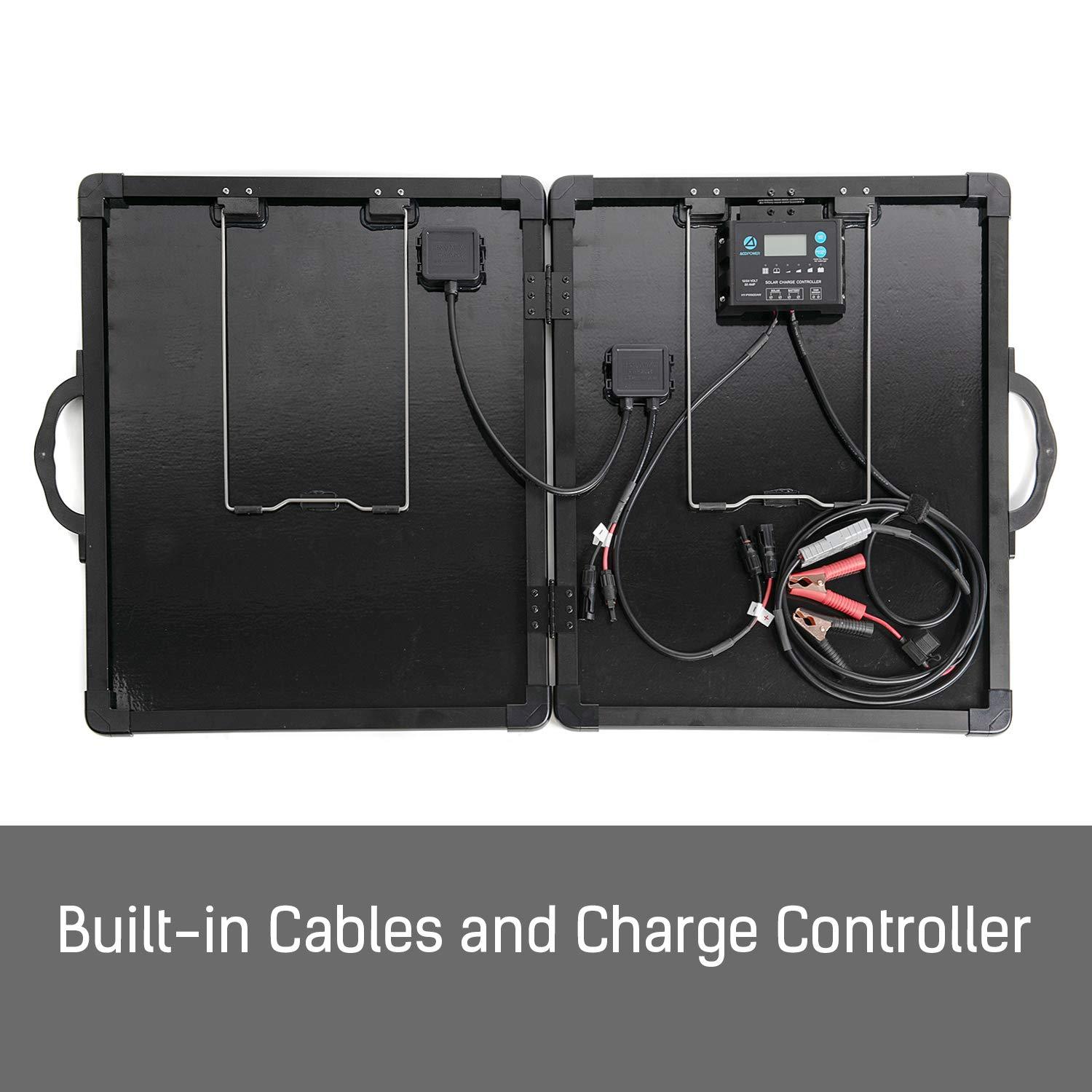 ACOPOWER PLK 100W Portable Solar Panel Kit Lightweight Briefcase