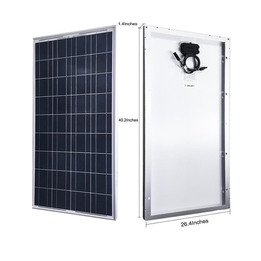 ACOPOWER 300W 12V  Poly Solar RV Kits, 30A MPPT Charge Controller