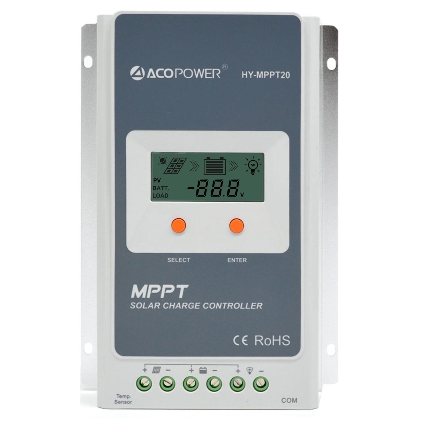 200 WATT, 12 VOLT OFF-GRID SOLAR KIT: 30 AMP MPPT CHARGE CONTROLLER & ALL BLACK MONOCRYSTALLINE PANEL(S) by ACOPower