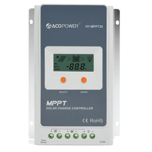 200 WATT, 12 VOLT OFF-GRID SOLAR KIT: 30 AMP MPPT CHARGE CONTROLLER & ALL BLACK MONOCRYSTALLINE PANEL(S) by ACOPower