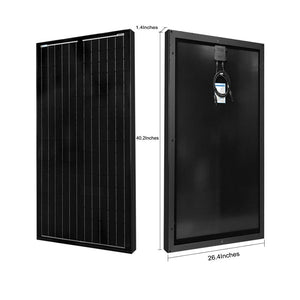 200 WATT, 12 VOLT OFF-GRID SOLAR KIT: 30 AMP MPPT CHARGE CONTROLLER & ALL BLACK MONOCRYSTALLINE PANEL(S) by ACOPower