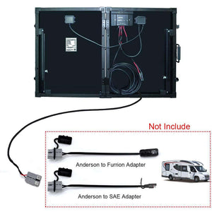 ACOPOWER PTK 100W Portable Solar Panel Kit Briefcase, with 20A Waterproof Charge Controller