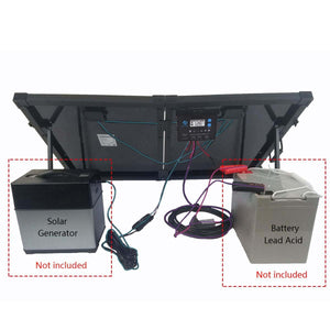 100W Portable Solar Briefcase, w/ ProteusX 20A Waterproof LCD Controller