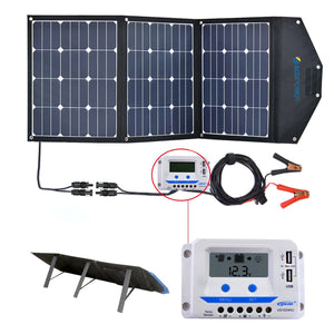 ACOPOWER LTK 120W Foldable Solar Panel Kit Suitcase