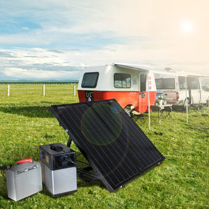 ACOPOWER 60W Foldable Solar Panel Kit with 10A Charge Controller